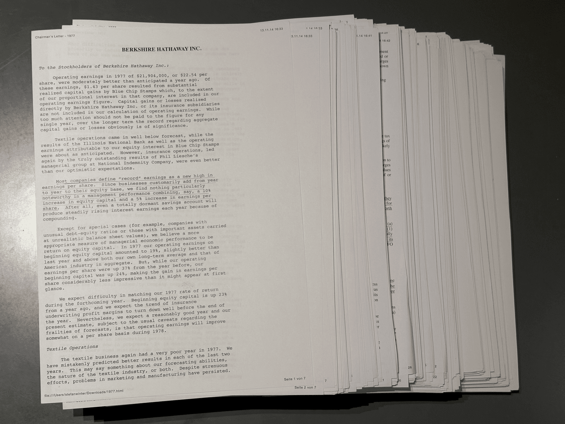 Warren Buffett Letters Preview